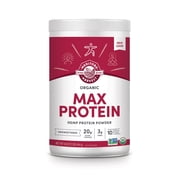 Manitoba Harvest Organic Max Protein Powder, Hemp Protein Powder Unsweetened, 16 oz, 1 lb