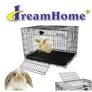 Pet Tek SPK70130 Dream Home 2-Door Rabbit Cage, Medium, Black