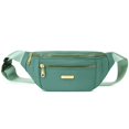 thumbnail image 3 of Bolso de hombro deportivo multicapa, moderno bolso de cintura con láser, bolso de pecho de cuero brillante, bolso cruzado para hombres y mujeres, 3 of 4