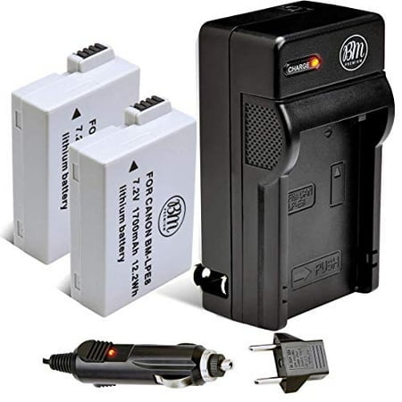 BM Premium 2-Pack of 2 LP-E8 Batteries and Charger for Canon EOS Rebel T2i, T3i, T4i, T5i, EOS 550D, EOS 600D, EOS 650D, EOS 700D DSLR Digital Camera