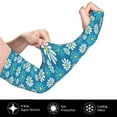 thumbnail image 3 of Picia Daisies Flowers Arm Sleeves for Men and Women - Tattoo Cover Up UPF 50+ Cooling Sports Sleeve for Basketball Golf Football-One Size, 3 of 8