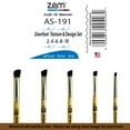 thumbnail image 4 of ZEM Brush Mfg AS-191 Deerfoot Stippler Artist Painter Texture Brush Set, 4 of 7