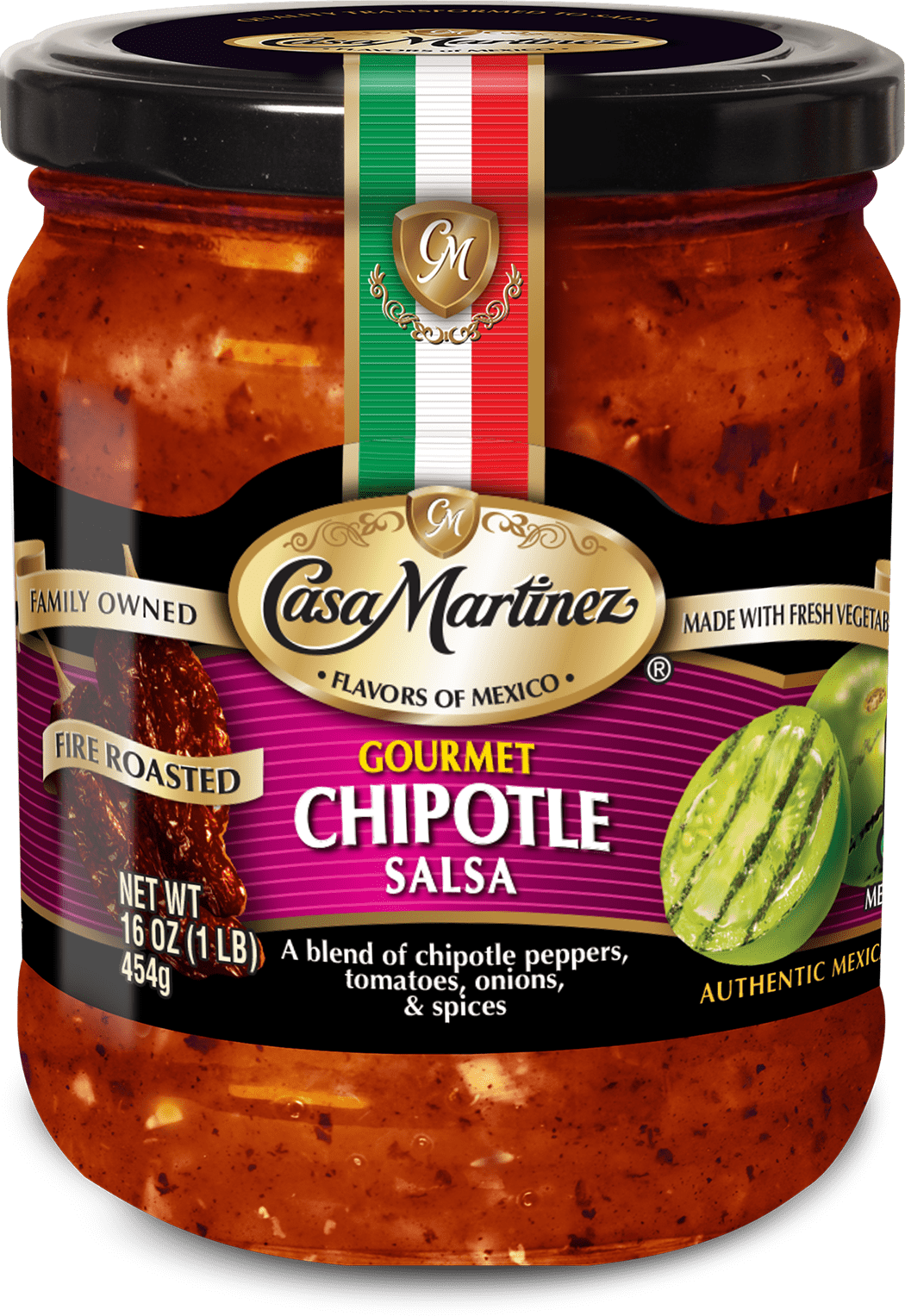 Casa Martinez Chipotle Fire Roasted Salsa, 16 oz