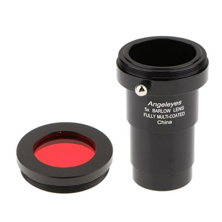 Eyepiece Lens For 5X 1.25''/31.7mm Fully Multi-coated Film Adapter + Moon