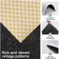 thumbnail image 3 of Yellow and White Checkerboard Pattern Kitchen Rugs Sets Of 3,Kitchen Runner Rugs Non Skid Washable,Decorative Kitchen Floor Mats for Kitchen,Sink,Laundry,17"x30"+ 17"x47" + 17"x59", 3 of 6