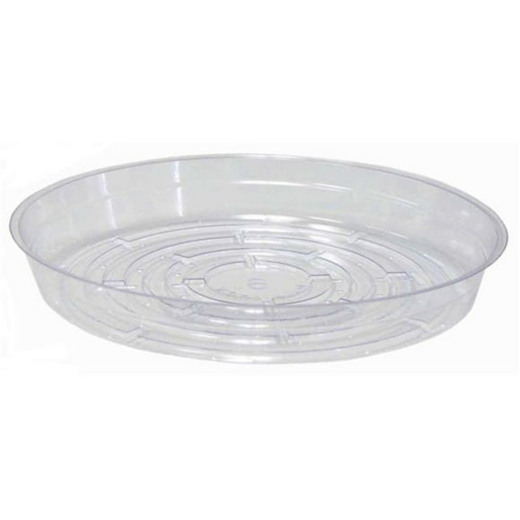 8 in. Plastic Plant Saucer&#44; Clear - Pack of 50