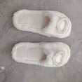 thumbnail image 4 of Bovxnpu House Slippers for Women Casual Indoor/Outdoor Shoes, Women's Casual Open-Toe Size Heart-Shaped Flat Comfortable Furry Slippers Warm Shoes Home Slippers Comfy Indoor House Shoes, 4 of 8