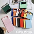 thumbnail image 2 of SaniMore Candy Color Hard Matte PC Case Compatible with Samsung Galaxy Z Flip 4 2022 5G, Slim Thin Shockproof Drop Protective Phone Cover, Black, 2 of 9