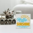 thumbnail image 7 of Zomyto 5"x5" Farmhouse Sunshine Sun Wood Box Sign Art Desk Decor Hello Sunshine Wood Block Sign Decor for Home Office Tabletop Shelf Wall, 7 of 7