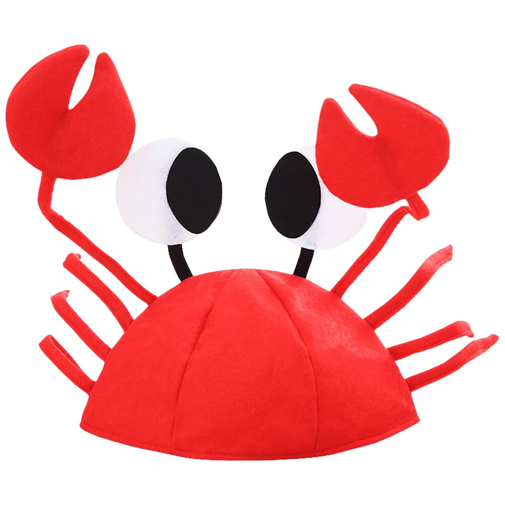 Red Crab Hat Adjustable Crab Hat Costume Fancy Party Crab Hat Dressup
