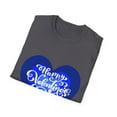 thumbnail image 4 of Blue Heart Valentine's Day Men Women Novelty Tee, 4 of 4