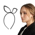 thumbnail image 2 of Unique Bargains 1 Pc Cute Frosted Animal Headbands for Women Black, 2 of 6