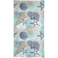 thumbnail image 5 of Ocean Starfish Tablecloth, Nautical Coastal Beach Algae Corals and Seashells Print Table Cover for Home Dining Room Kitchen Decor, Rectangle(60x102in), 5 of 6
