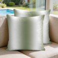 thumbnail image 2 of Pillow Covers 18x18 Set of 2, Green White Ombre Square Throw Pillow Covers for Couch/Sofa/Living Room, Country Pastoral Gradient Minimalist Decorative Soft Pillowcases for Couch Throw Pillows, 2 of 9