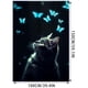 thumbnail image 3 of Manta de franela supersuave con diseño de gatos y mariposas, ligera y cálida para todas las estaciones, para sala de estar o dormitorio, 70 x 100 cm/100 x 150 cm, 3 of 8