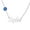 Sterling Silver, variant on Evil Eye Custom Name Necklace, Rose Gold Plated, 16"