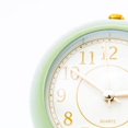 thumbnail image 2 of Atclv Small Round Clock Circular Base Mute Corrosion Resistance Quartz Bedside Alarm Clock With Night Light For Bedroom School, 2 of 5