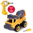 thumbnail image 1 of AMERTEER DIY Mixer Truck Take Apart -With Electric Vehicles Drill-Converts To Remote Control Car RC With Sound, 1 of 6