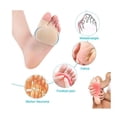 thumbnail image 4 of Metatarsal Pads for Men and Women for Ball of Feet Metatarsal Foot Pads for Pain Relief Honeycomb Fabric Forefoot Pads,Fabric Sleeves with Gel Inserts (2 Pairs) - Topboutique, 4 of 7