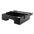 thumbnail image 1 of Paper Plate Dispenser, Under Cabinet Bamboo Plates Holder, Black, 1 of 5