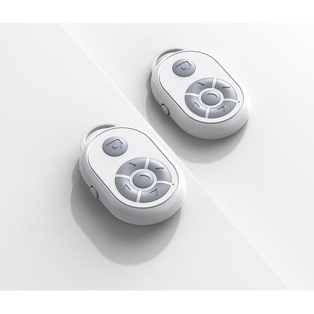 Janrevotw 2 Pcs Télécommande Bluetooth Selfie Téléphone Mobile en Direct Obturateur Sans Fil Page Photo Flip Multifonction Dieu Télécommande Vidéo