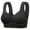 Black, variant on yievot Daisy Bras for Women Front Closure Button Bras for Older Women Full Coverage Everyday Wireless Bra