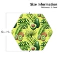 thumbnail image 3 of Disketp Kiwi And Avocado Funny Coasters,4 Pcs Leather Coasters With Holder, Perfect Housewarming Hostess Gifts,Protect Furniture From Water Marks Scratch, 3 of 9