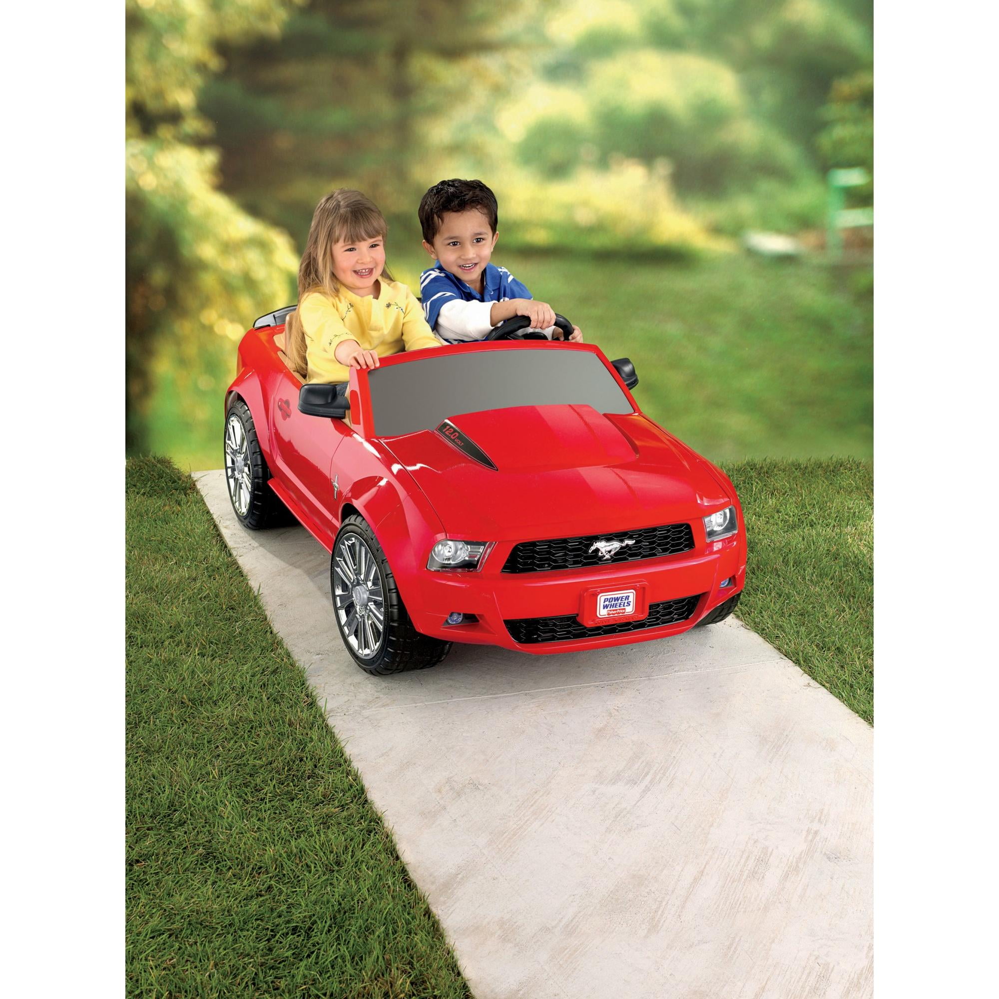 århundrede administration guld Power Wheels Red Ford Mustang 12-Volt Battery-Powered Ride-On - Walmart.com