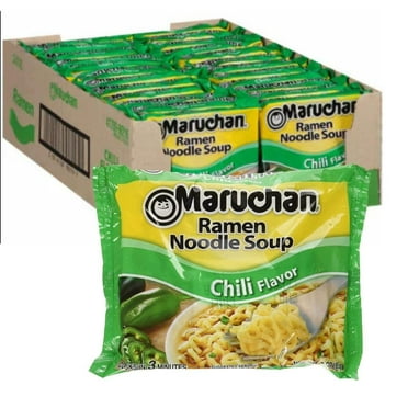 Maruchan Ramen Noodle Soup Chili Flavor, 3.0 Oz, Pack of 24