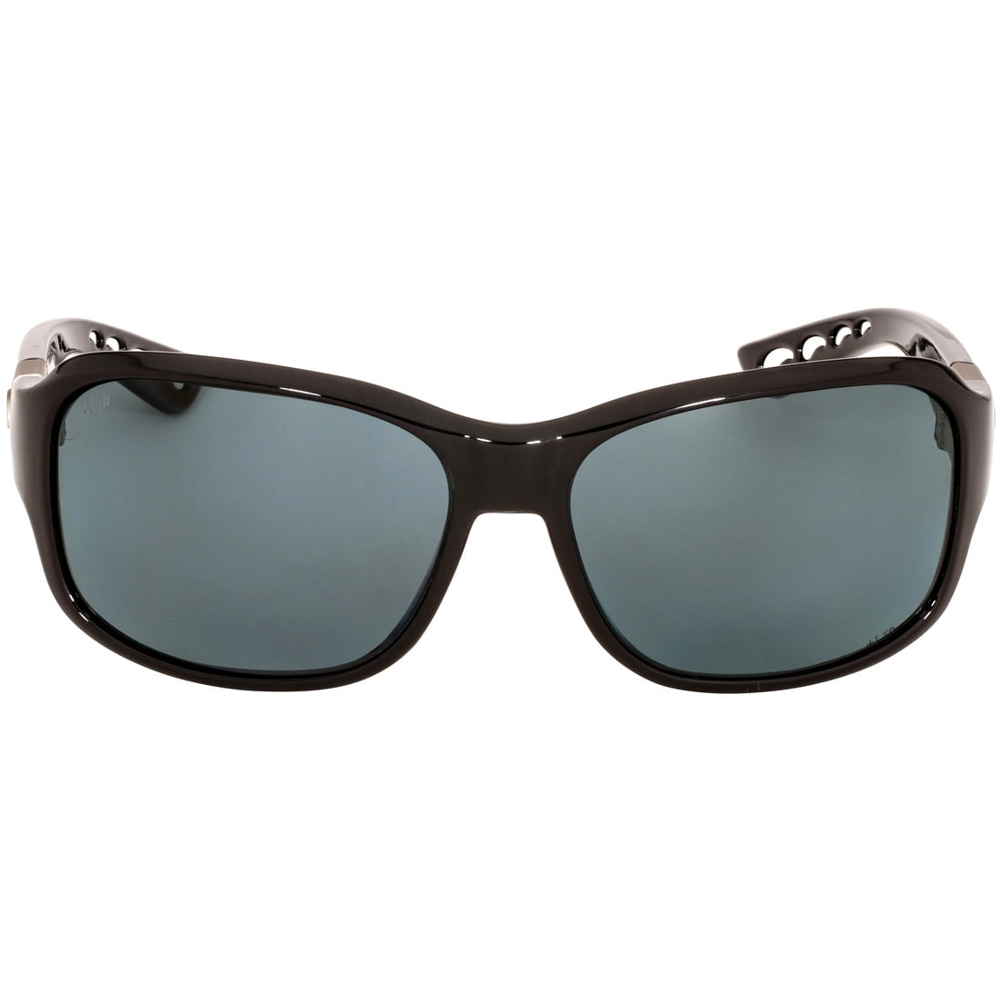 Costa Inlet Readers Shiny Black Plastic Frame Grey Lens Ladies