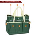 thumbnail image 3 of Jardín Herramientas Bolsa 14 x 6.7 x 12 Grande Oxford Impermeable con Bolsillos Jardín Mano Bolsa Jardinería Planta Herramienta Organizadors Oscuro Verde, 3 of 6