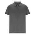 thumbnail image 4 of COSFO Solid Men Polo Shirts Casual Collared Short Sleeve Tops Classic Quick Dry Pullover Moisture Wicking Shirts, 4 of 5
