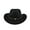 Black Bull, variant on Women Men Felt Wide Brim Western Cowboy Hats Belt Buckle Panama Hat