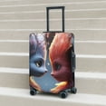 thumbnail image 2 of Lsque Cute Red And White Elf Printed Luggage Cover, Travel Luggage Protector,Scratch and Dirt Resistant, Fits 18-32 Inch Luggage - Large, 2 of 9