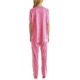 thumbnail image 2 of Fair Pyjama à Manches Courtes pour Femmes Coloratura Sleepwear, Rose Parfumé, 2 of 5