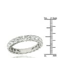 thumbnail image 3 of Luxurman Platinum Asscher Cut Diamond Eternity Band Diamond Anniversary Ring (Size 8), 3 of 4
