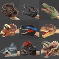 thumbnail image 2 of Marionetas de mano de animales para niños, juguetes de goma divertidos para niños, forma de tiburón y dinosaurio, guantes para jugar a la simulación, regalo para niños, 2 of 5