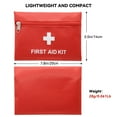thumbnail image 2 of 12 Packs First Aid Kit Empty Bag, 7.87x5.51in Red Travel Empty First Aid Kit Pouch Bag for Emergency at Home, Office, Car, Outdoors, Camping(Bag Only), 2 of 7