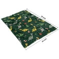 thumbnail image 4 of Dark Green Dinosaurs Christmas Pattern Blanket,Comfortable Soft Lamb Wool Throw Blanket,All Season,Warm Lightweight Blankets for Sofa Bed Couch Living Room Chair,40"x50", 4 of 4