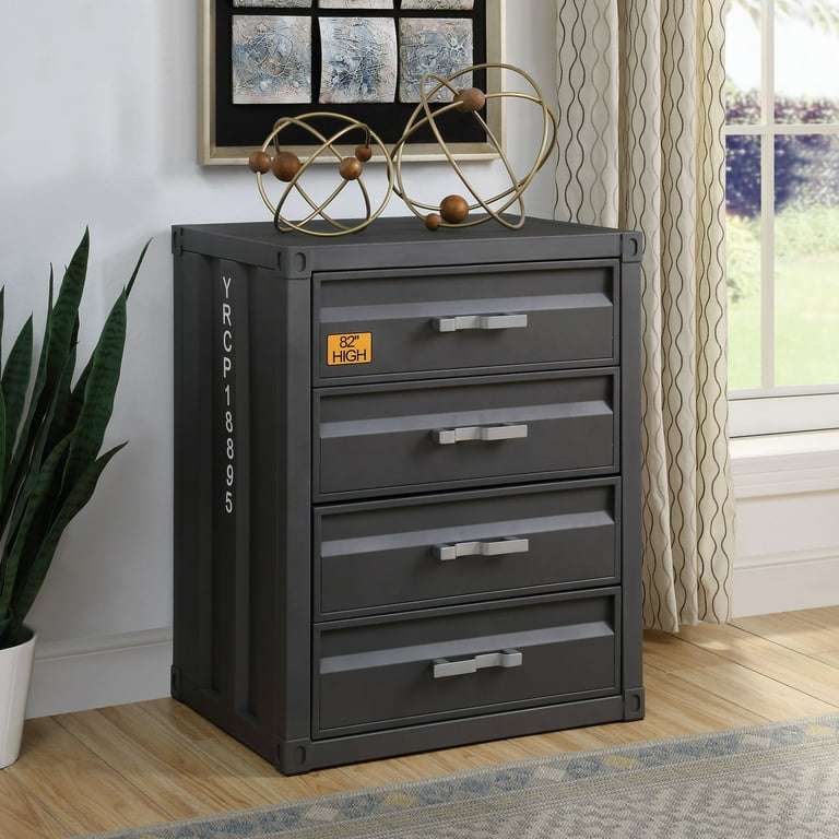 Acme Furniture 37956 26 x 20 x 32 in. Cargo 4-Drawer Chest Acme Furniture 37956 26 x 20 x 32 in. Cargo 4-Drawer Chest