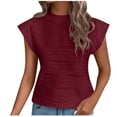 thumbnail image 2 of Jienlioq Mode Femmes Décontracté Manches Courtes Col Rond Imprimé Hauts Blouse pour Dames, 2 of 8