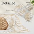 thumbnail image 3 of Beige Palm Leaf Body Pillow Cover 20 x 60 Inch Decorative Pillow Cover Summer Coastal Botanical Tropical Lumbar Pillowcase Seasonal Rectangle Cushion Case for Couch Sofa Bed Living Room, 3 of 9