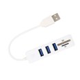 thumbnail image 4 of USB Hub 2.0, High Speed Wide Compatibility USB2.0 Hub Memory Card Reader  for Home for Travel for Office Black,White, 4 of 7