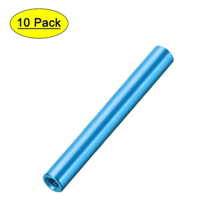 10Pcs M3x35mm Round Aluminum Standoff Column Spacer Female Aqua Blue for FPV Quadcopter RC Multirotors Parts DIY