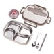 thumbnail image 2 of Fiambrera Bento de acero inoxidable 1500 ml | Contenedor de 4 compartimentos a prueba de fugas para adultos | Apta para microondas, lavavajillas y congelador | Incluye cuenco para sopa y cubiertos, 2 of 8