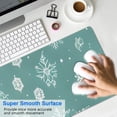 thumbnail image 4 of Long Mouse Pads for Desk,Turquoise Christmas Snowflake Pattern Desk Mats on Top Of Desks, Desk Mouse Pad Extra Large with 3mm Non-Slip Base and Stitched Edge for Gaming,Office,Work,Home 31.5x11.8in, 4 of 5