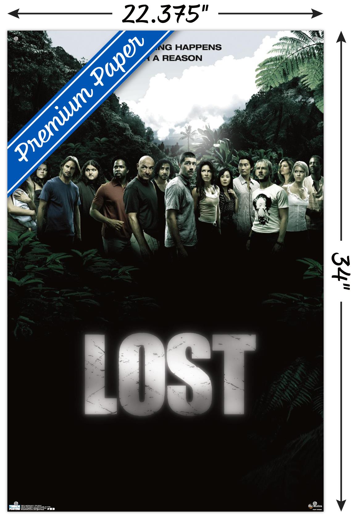 Lost Season 2 - One Sheet Wall Poster with Pushpins, 22.375" x 34"
