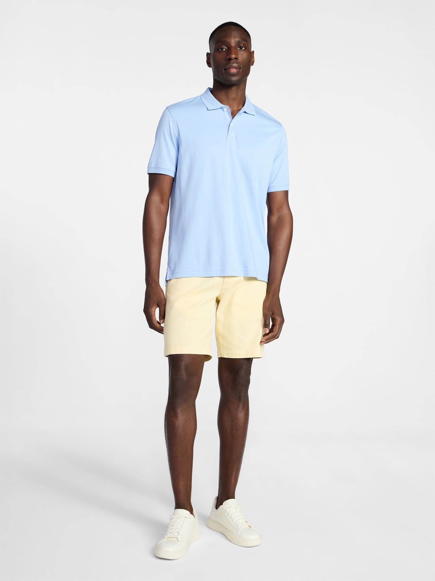 George Men's and Men's Big & Tall Short Sleeve Interlock Polo Shirt, Sizes S-5XL, LT-3XLT