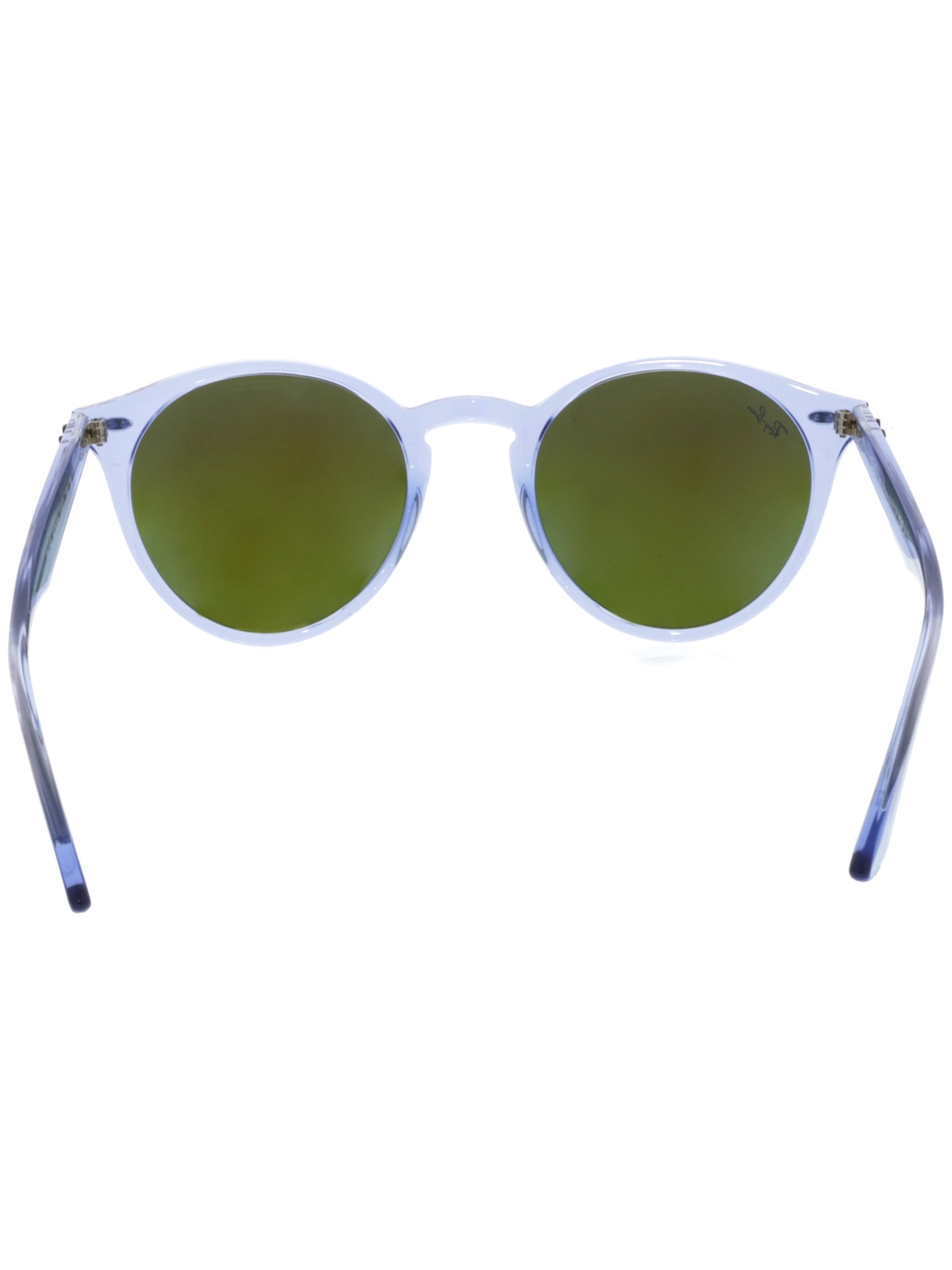 Ray-Ban RB2180f Round Sunglasses reflective lense Amazon.com: Ray-Ban Unisex Sunglasses Black Frame, Dark  main image 4