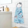 thumbnail image 6 of Cute Shark Hand Towels, 2 PCS, Highly Absorbent Soft Cotton Face Towels Bathroom Decorative Towel for Beach Gym Spa Shower, 16x28In, 6 of 7